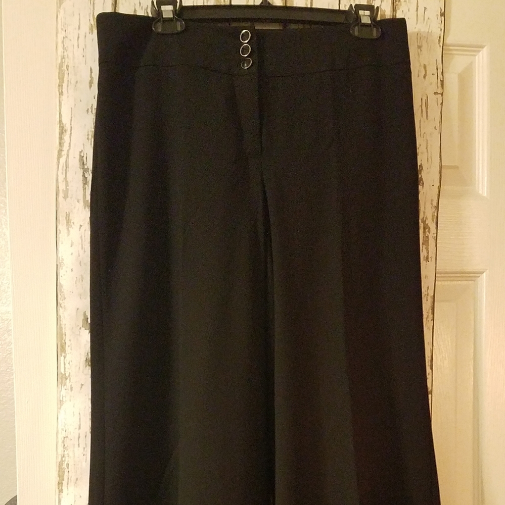 White House Black Market size 8 - lined flare bottom pants Inseam 32 - 33